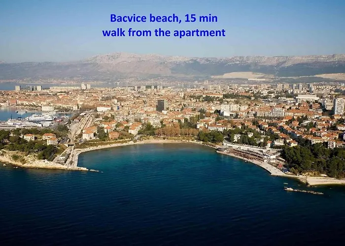 Modern Marija With The Balcony And The Sea View 아파트 스플리트