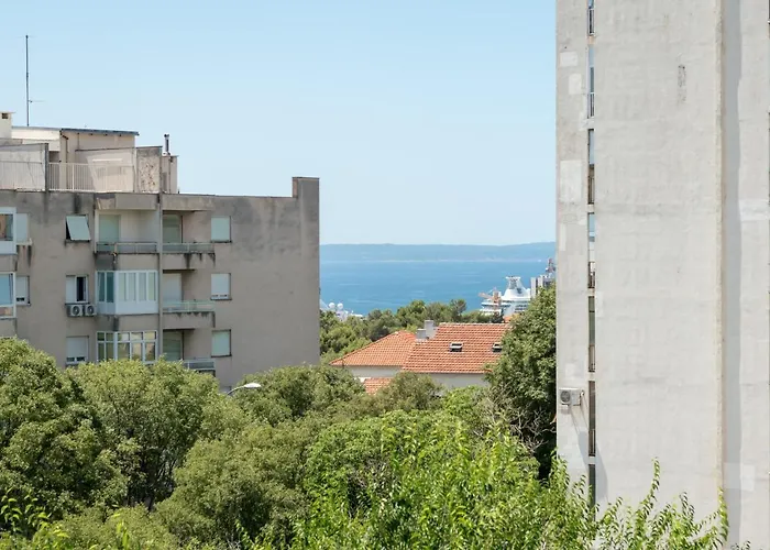Modern Marija With The Balcony And The Sea View Split
